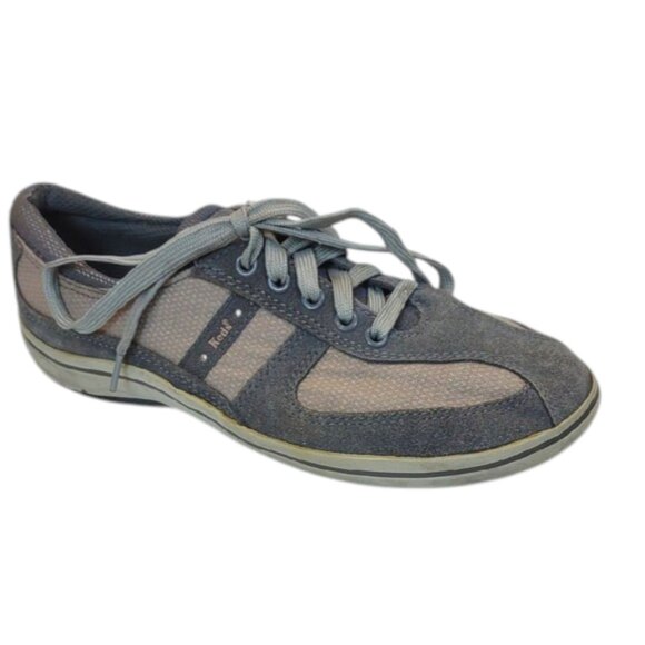 Keds Shoes - Keds Women's Gray Suede & Taupe Mesh Lace Up Sneakers WH39440